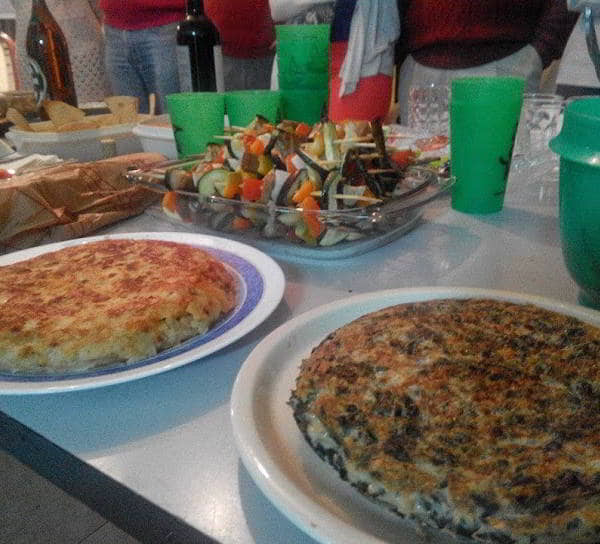 Noche en verde (cenador vegetariano)