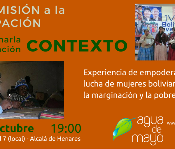 Charla Asociación «Contexto». Martes 6 de octubre a las 19h