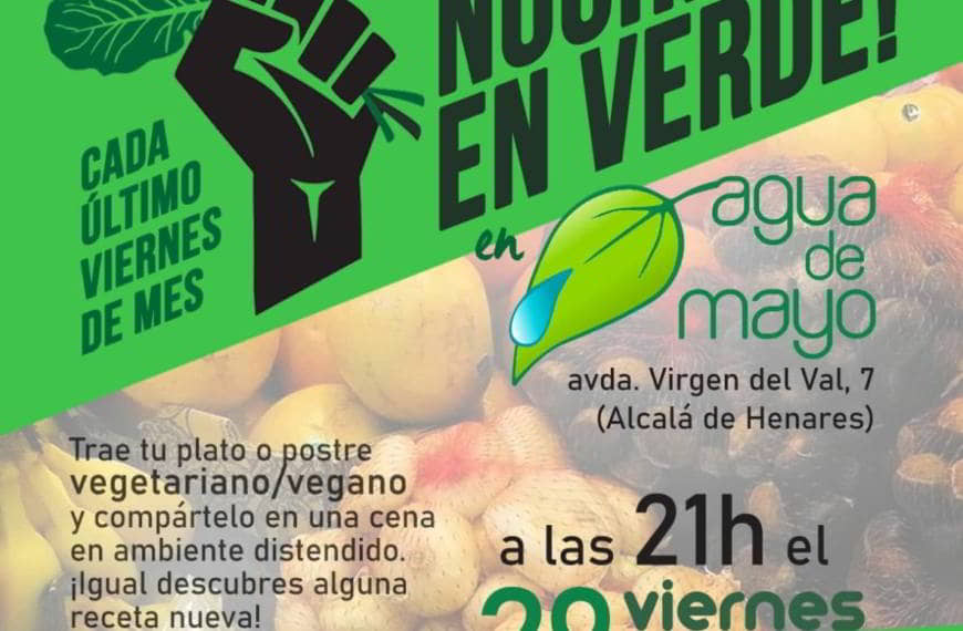 vuelve la Noche en verde. Viernes 29 de octubre, 21h