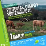 protestas, campo y sostenibilidad