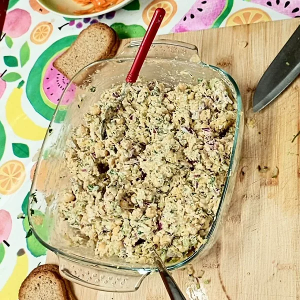 Receta ensaladilla de garbanzos